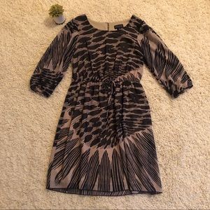 Navy and Tan Women’s Dress